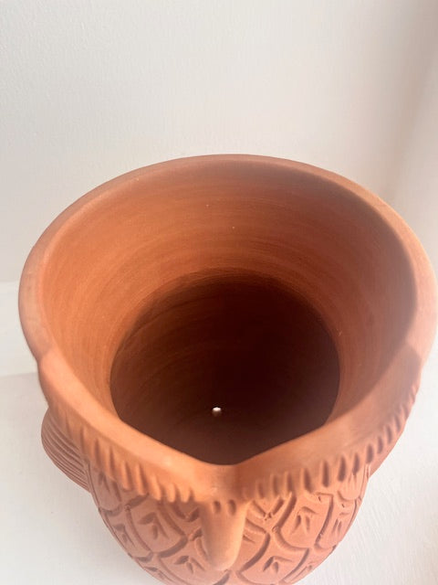 Medium Terracota Owl Planter