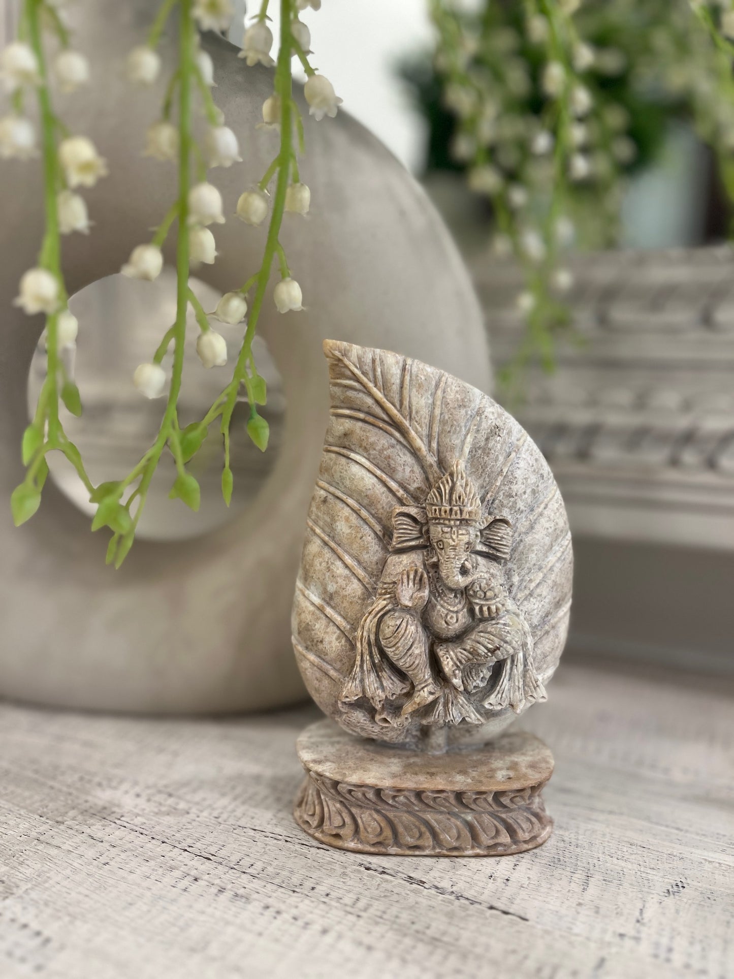 Stone Carved Ganesha