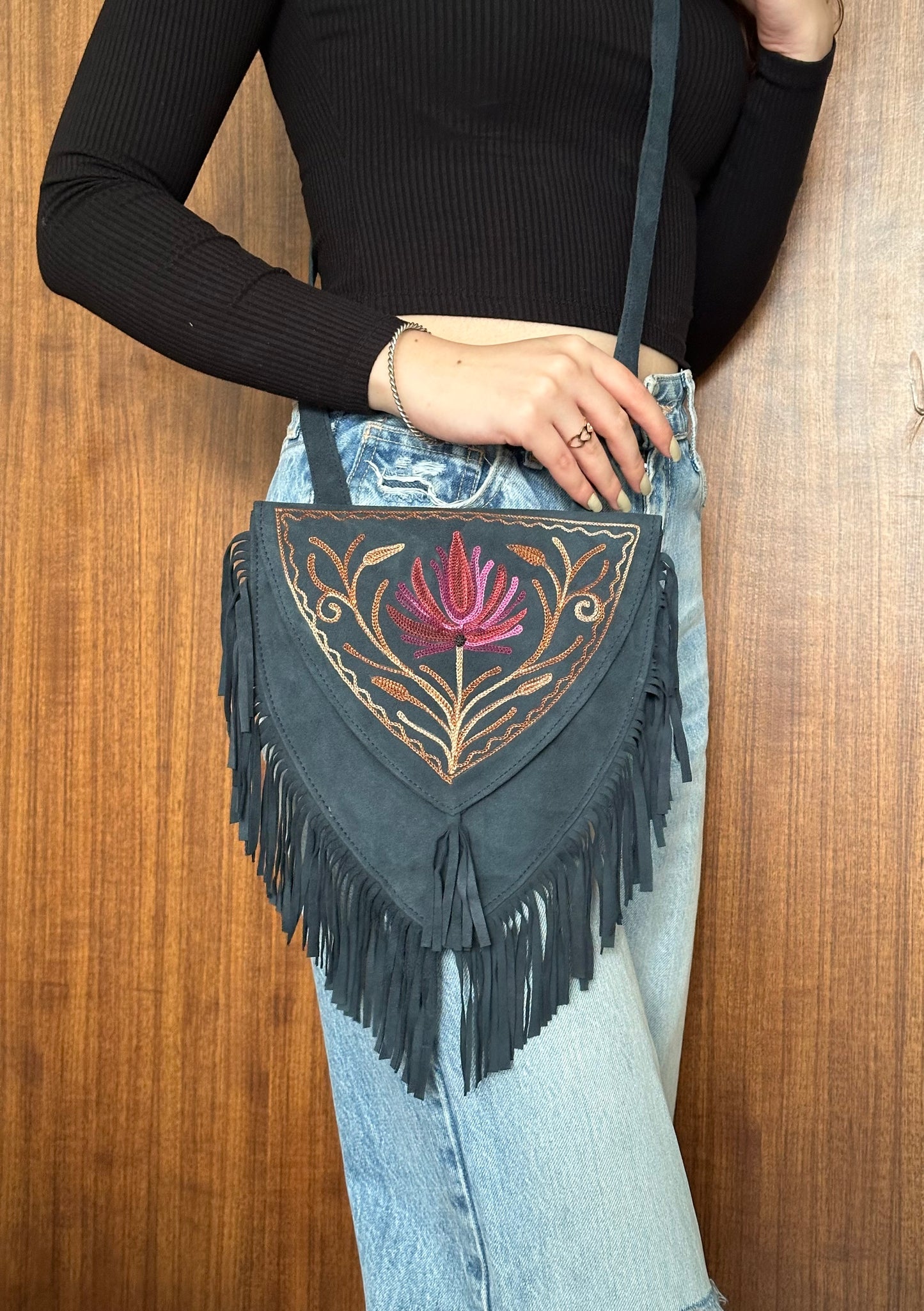 Sling Bag with Fringes