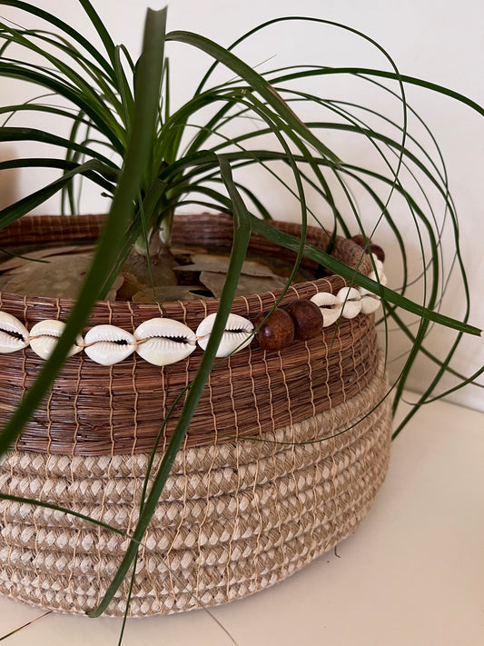 Bohemian Planter With Shells