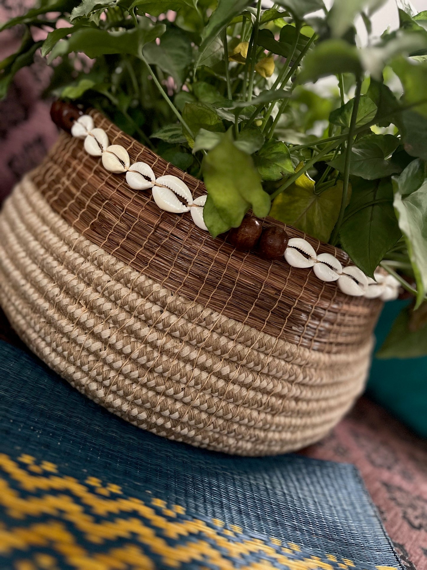 Bohemian Planter With Shells