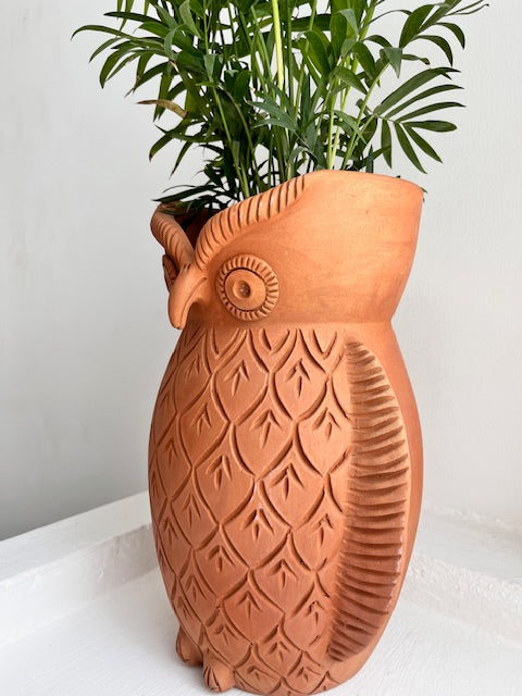 Large Terracota Owl Planter