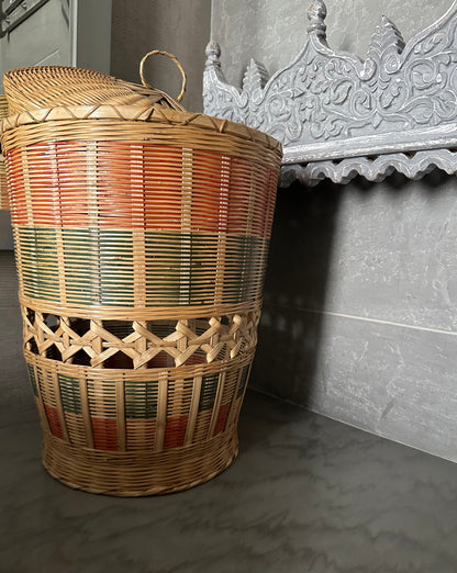 Ringaal Bamboo Basket with a cover