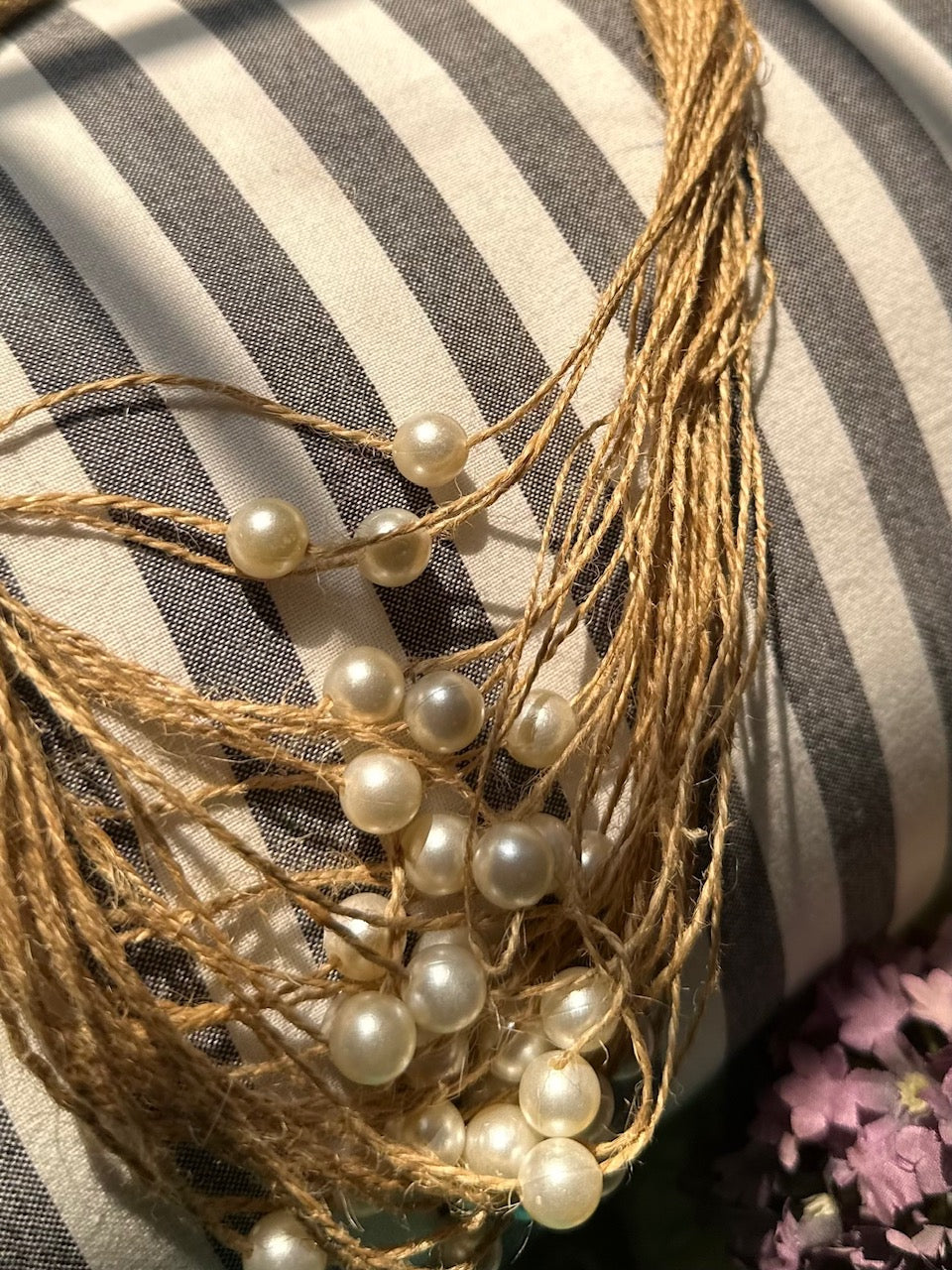 Pearl Jute Neckpiece