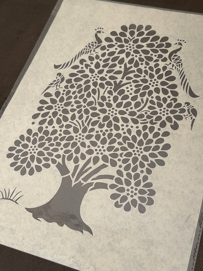 Sanjhi Art- Magical Tree