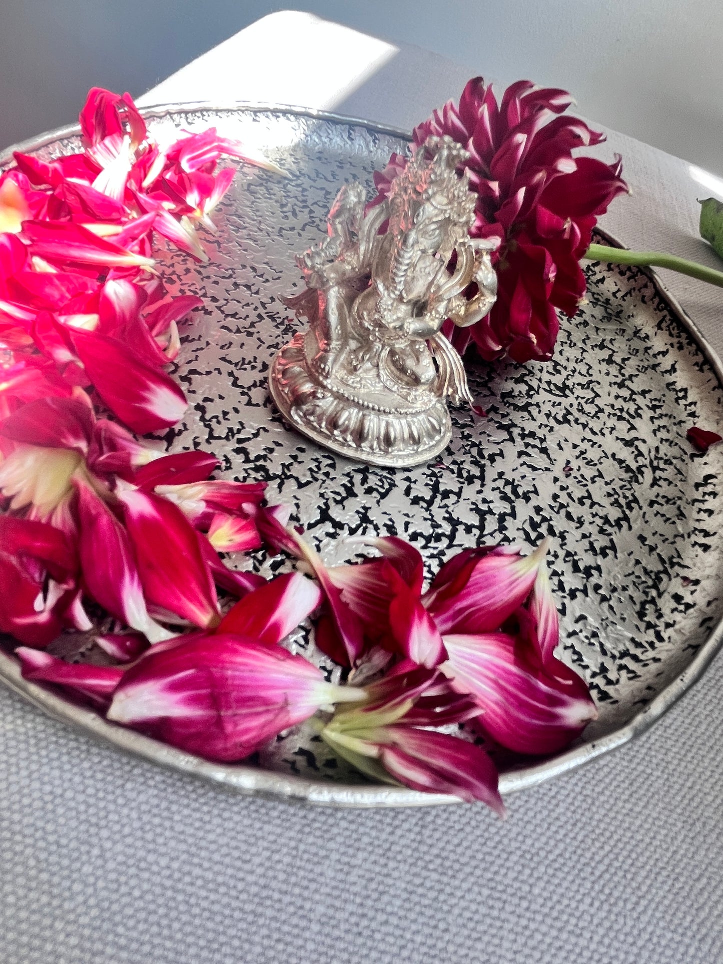 Silver Coated Copper Ganesha