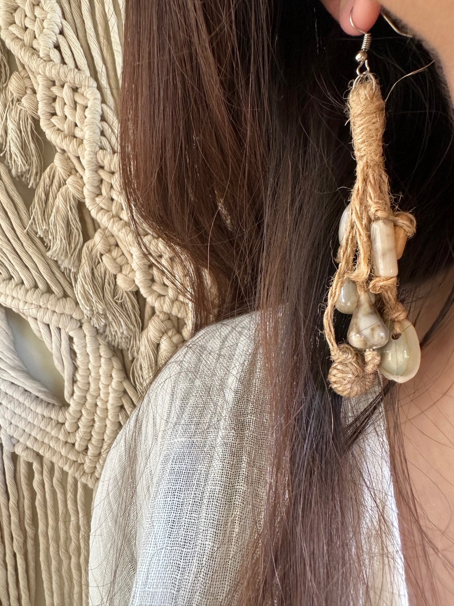 Boho Jute Earrings