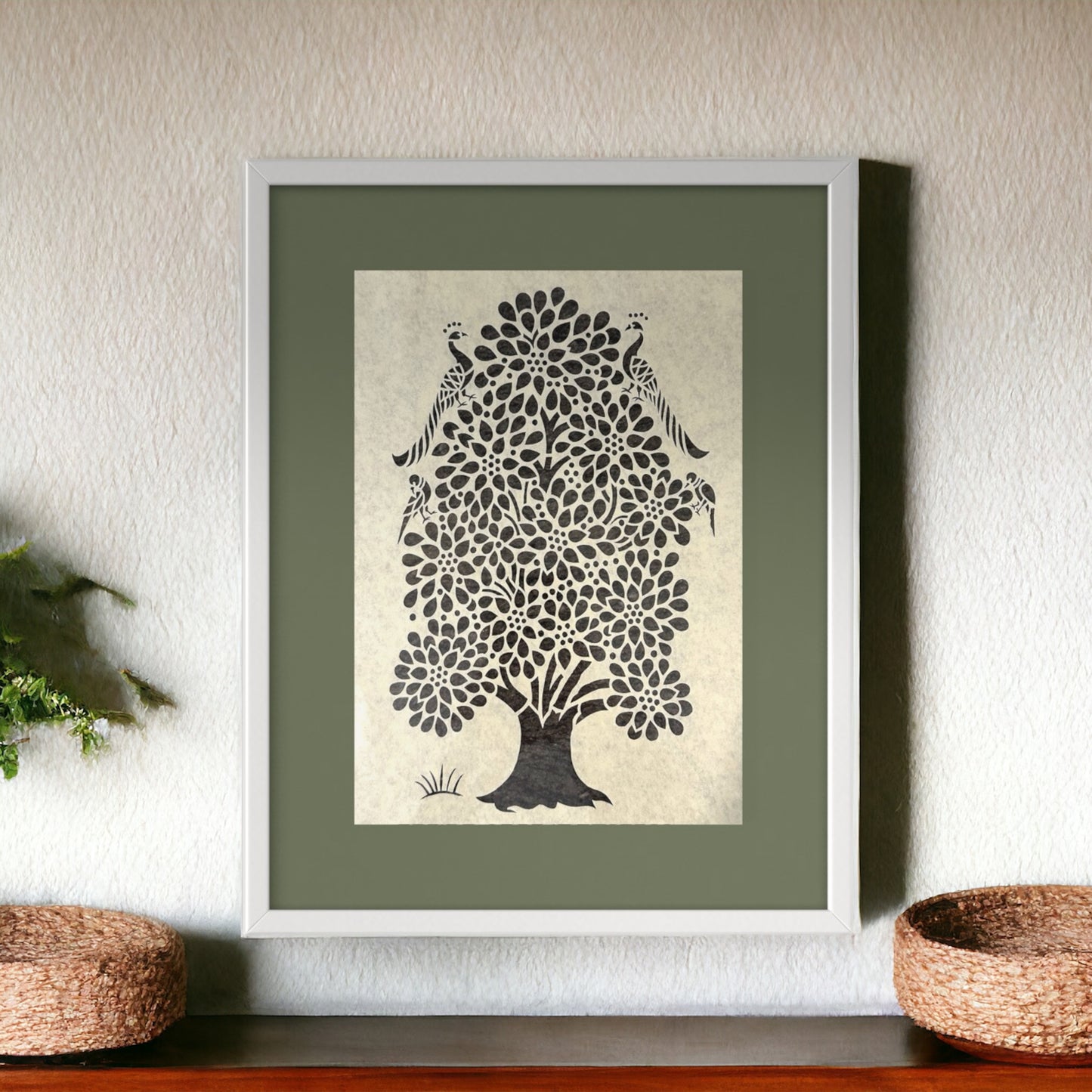 Sanjhi Art- Magical Tree