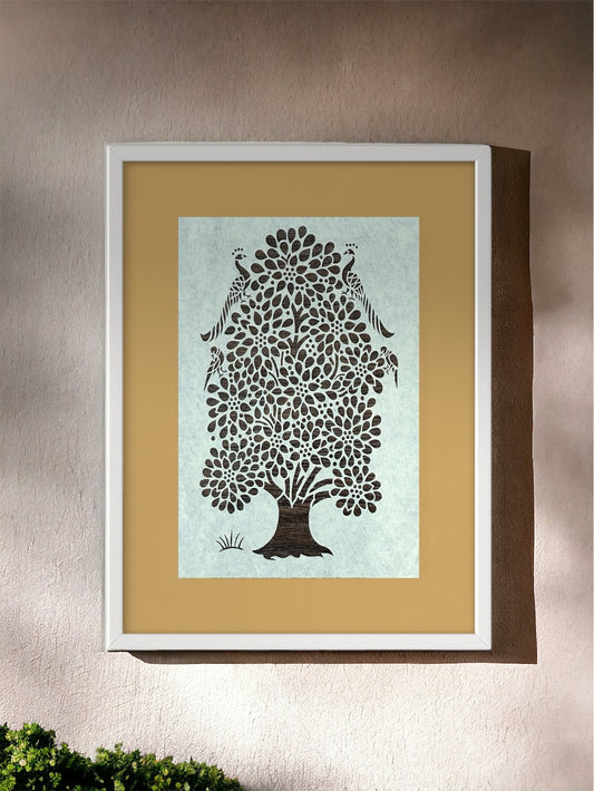 Sanjhi Art- Magical Tree